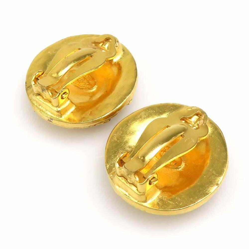 CHANEL Vintage Gold Earrings - Picture 6 of 12
